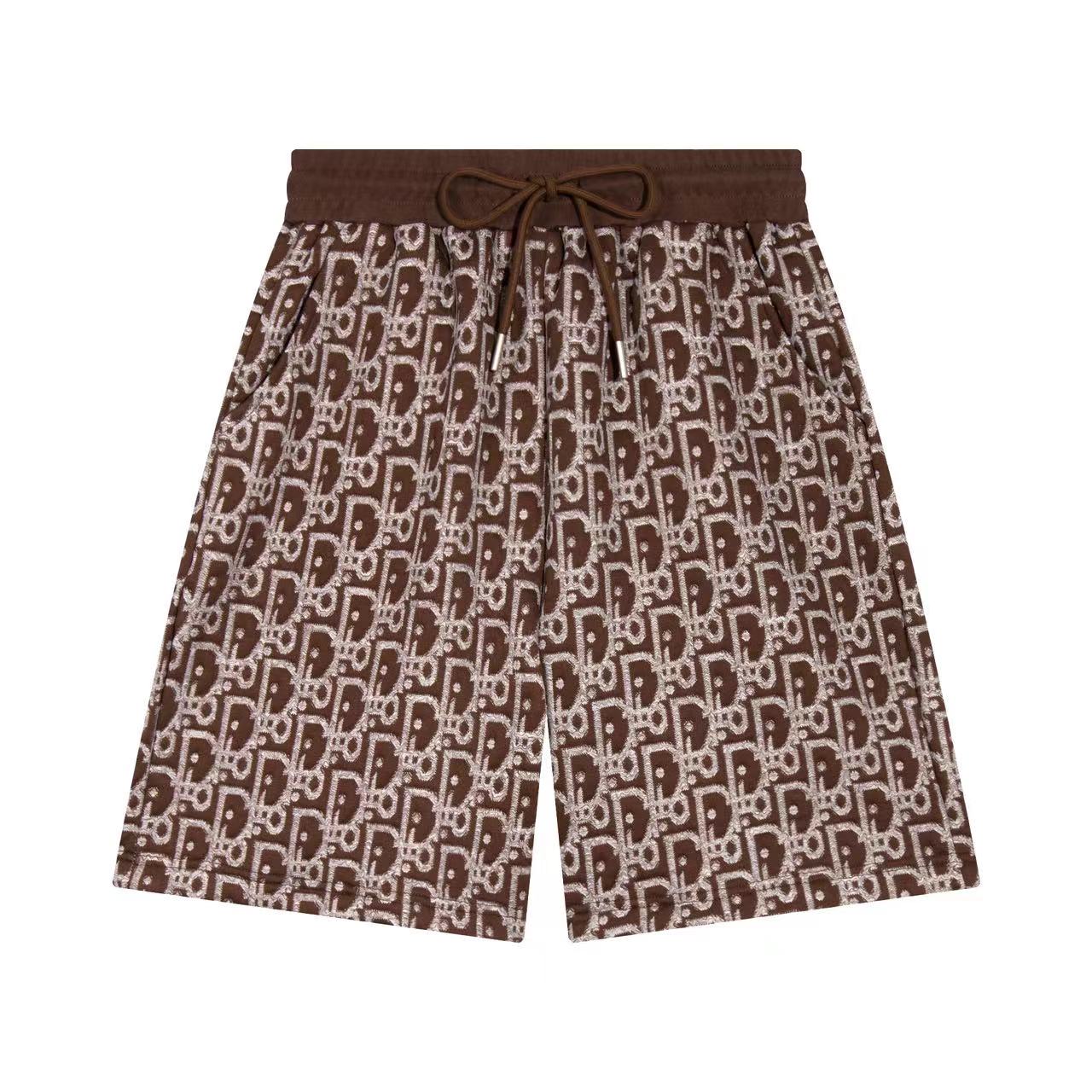 Jacquard knit shorts