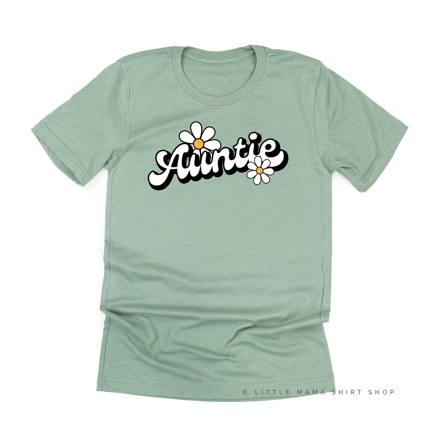 DAISY - AUNTIE - w/ Full Daisy on Back - Unisex Tee