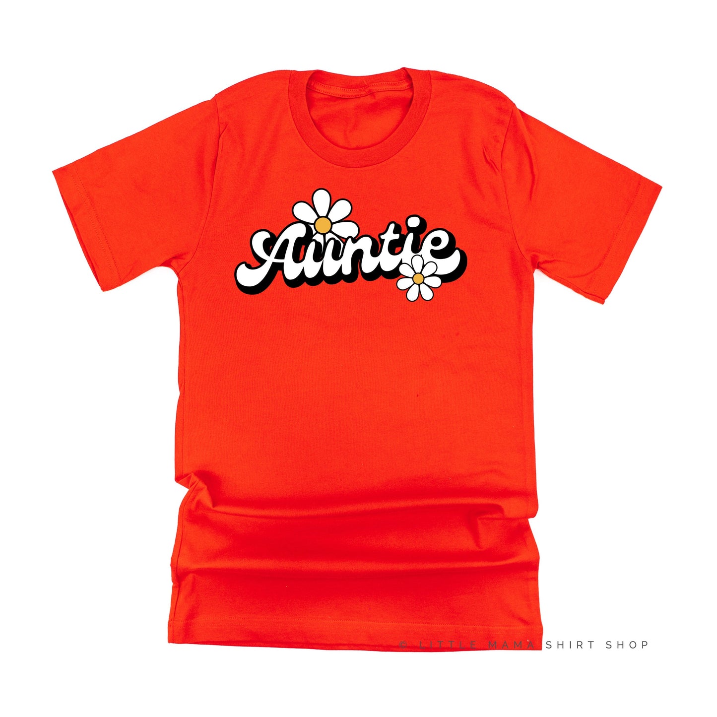 DAISY - AUNTIE - w/ Full Daisy on Back - Unisex Tee