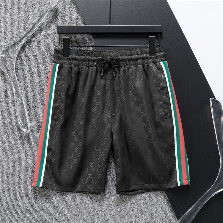 AS-Dark pattern side line shorts