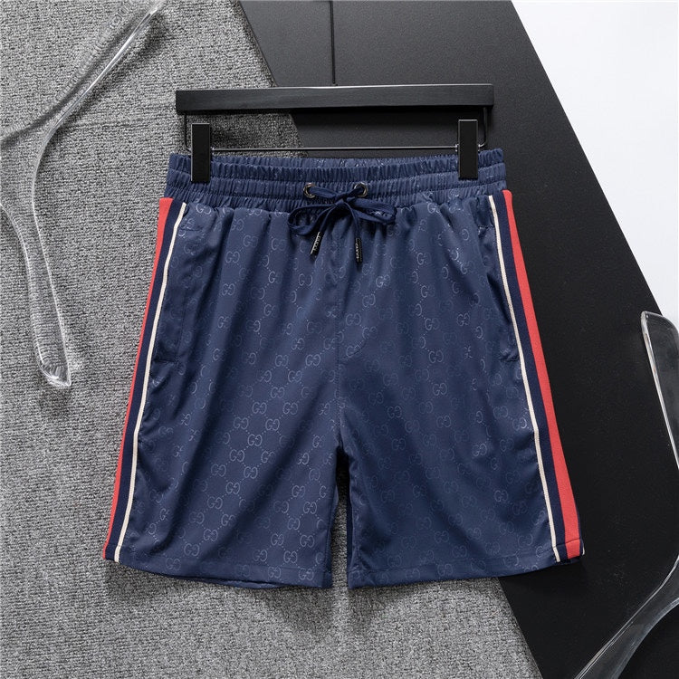 AS-Dark pattern side line shorts