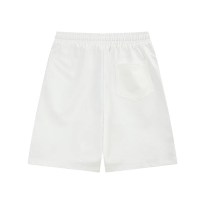 embroidered monogram shorts