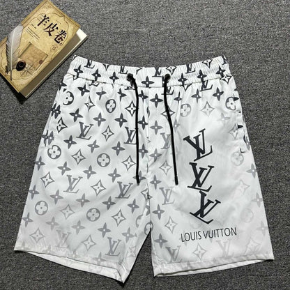 Logo printing all over three-dimensional printing five-point casual beach shorts