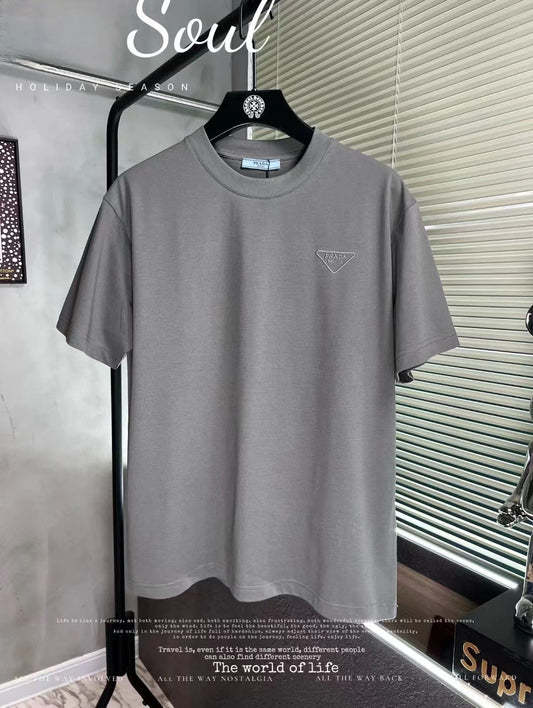 24ss Triangle embroidered T-shirt