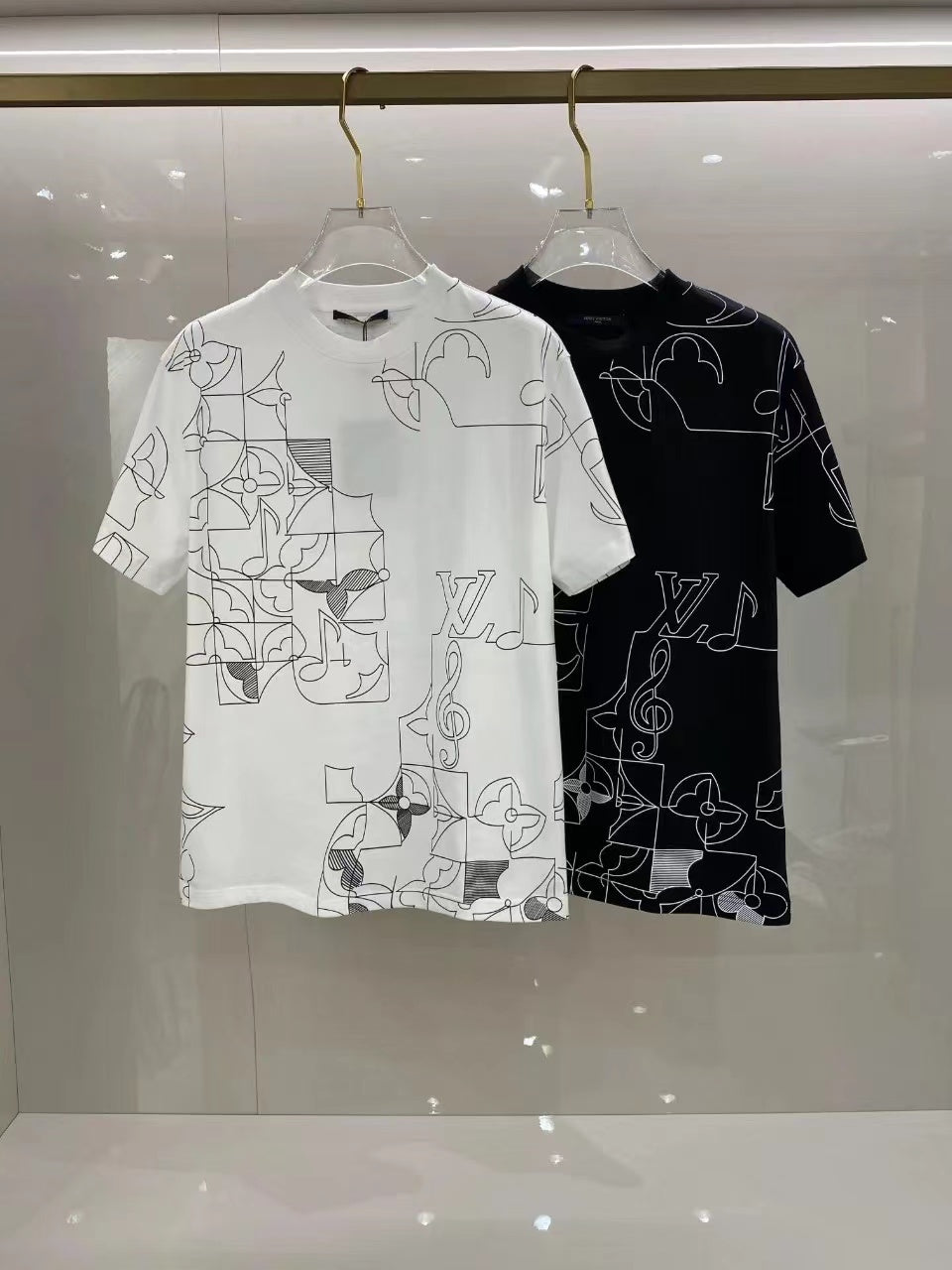 24SS New Geometric design T-shirts