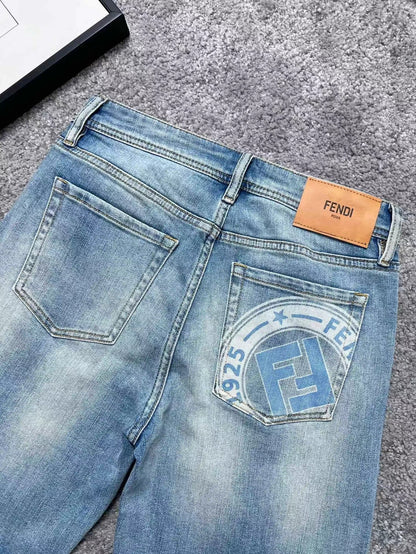 24ss F denim shorts