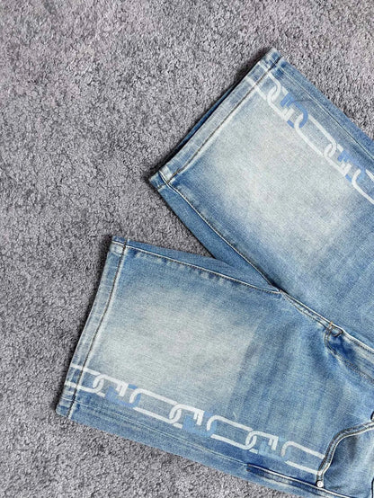 24ss F denim shorts