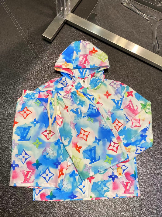 24ss Rainbow colors Best quality sports suit 1:1