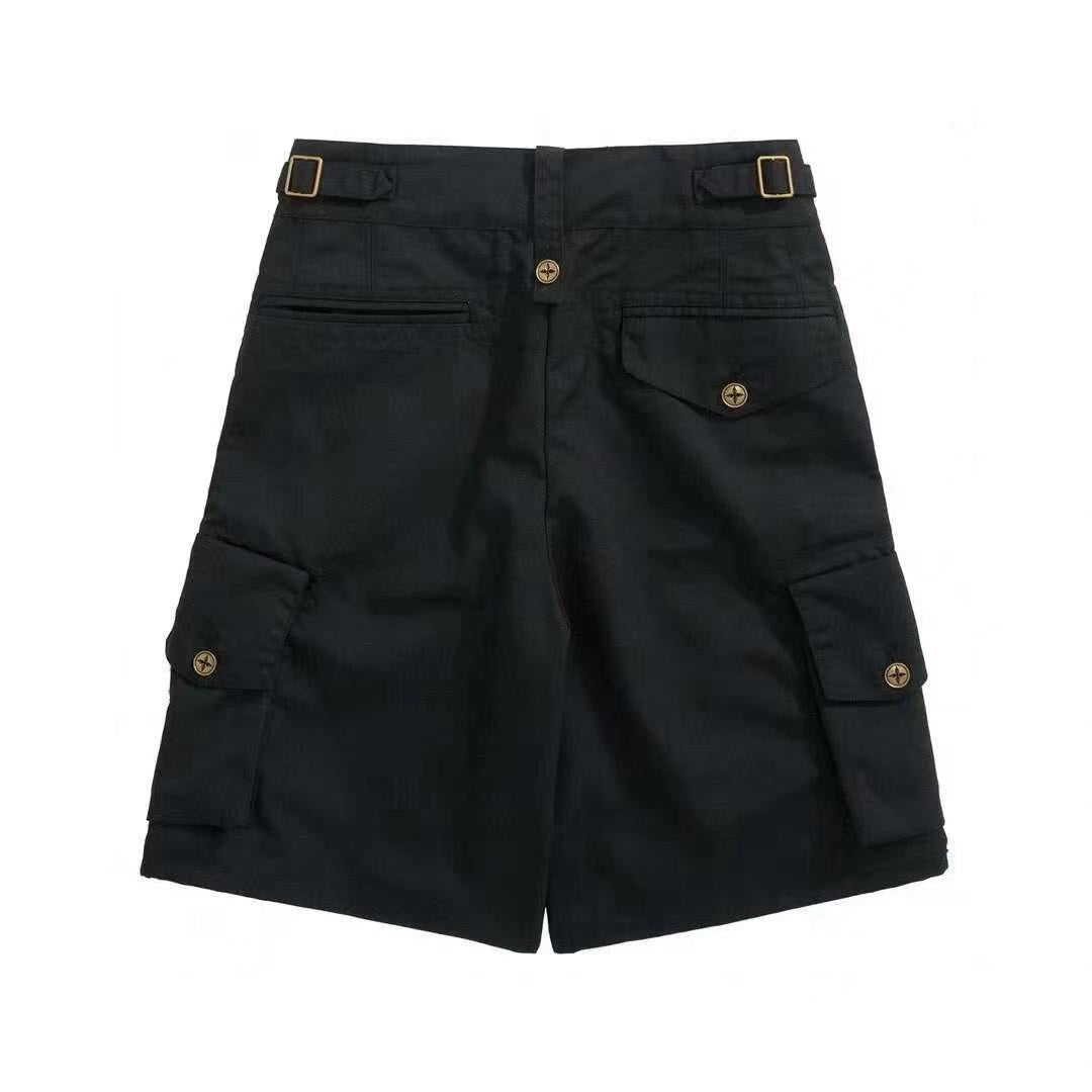 L latest embroidered cargo shorts