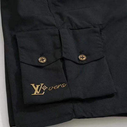 L latest embroidered cargo shorts