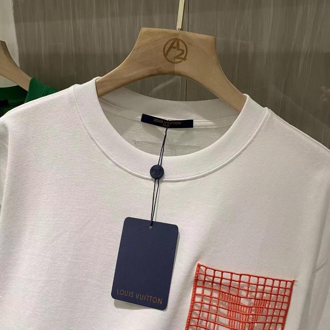 logo mesh pocket T-shirt