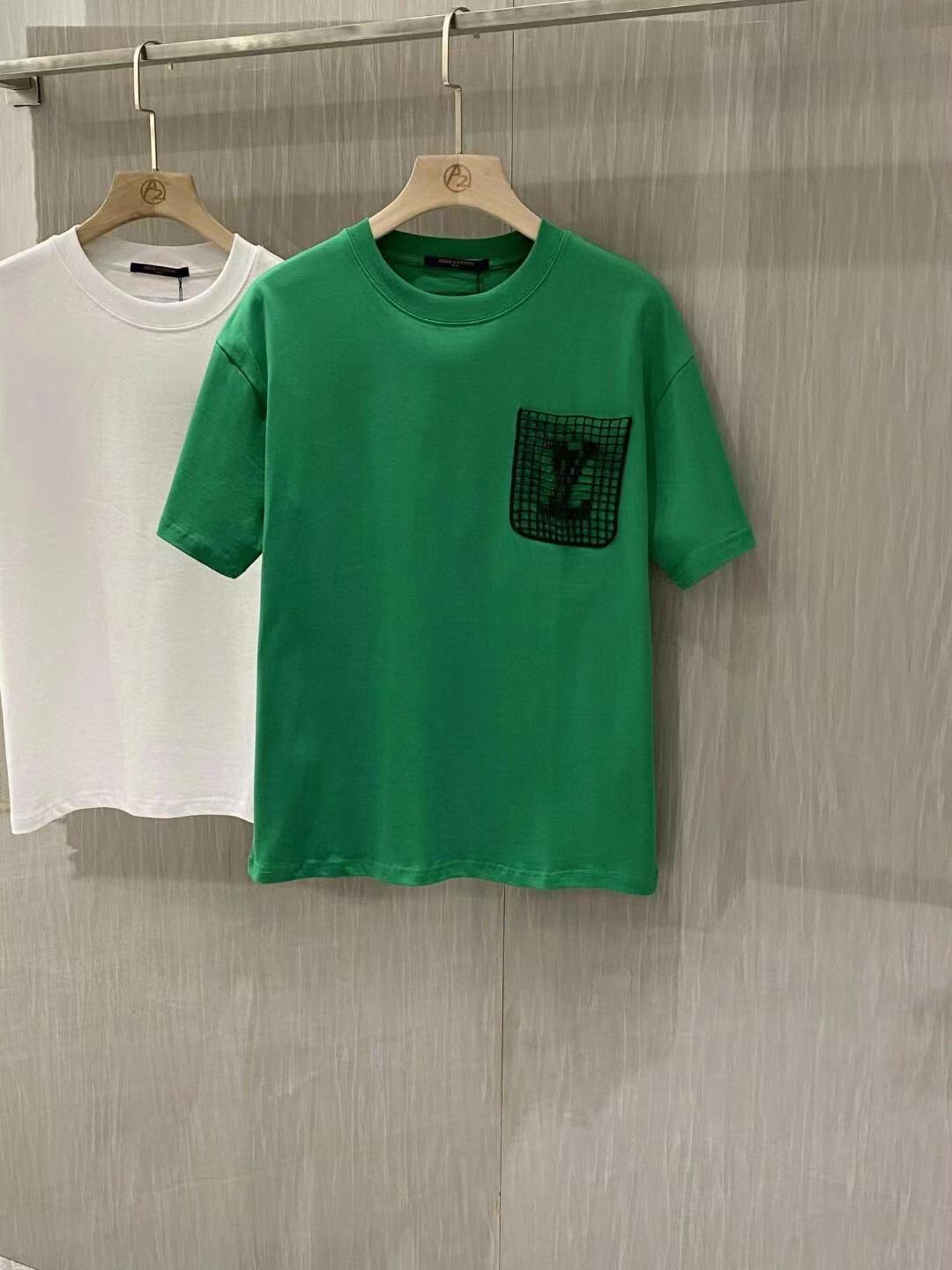 logo mesh pocket T-shirt