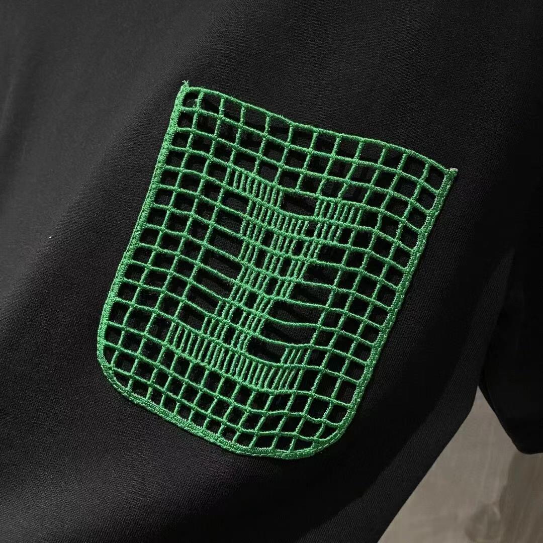 logo mesh pocket T-shirt