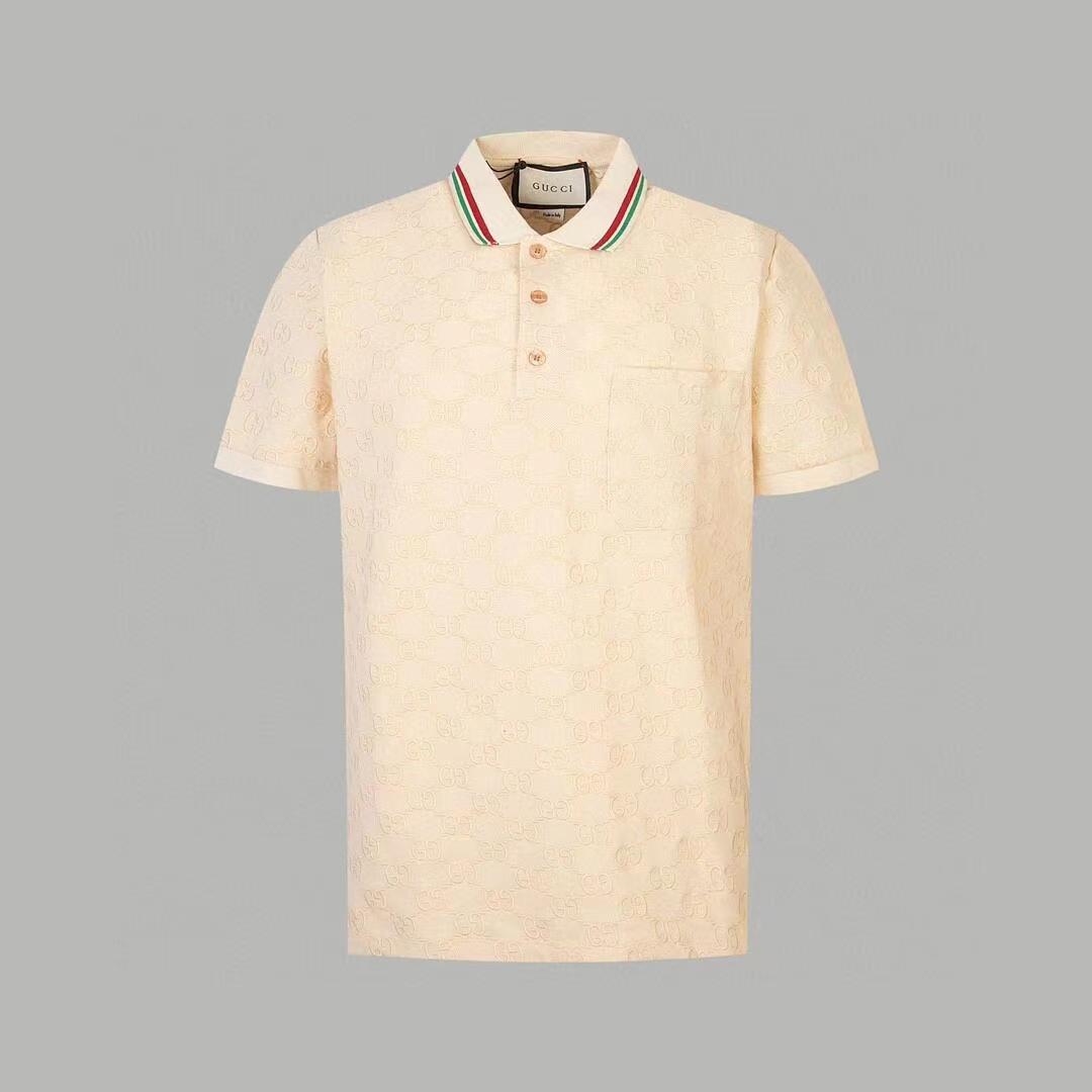 ALLOVER PRINT COTTON POLO SHIRT