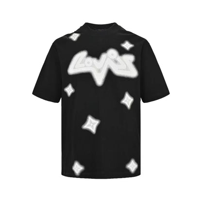 Three-dimensional short-sleeved watermark star embellishment