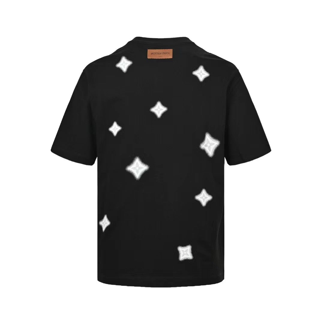 Three-dimensional short-sleeved watermark star embellishment