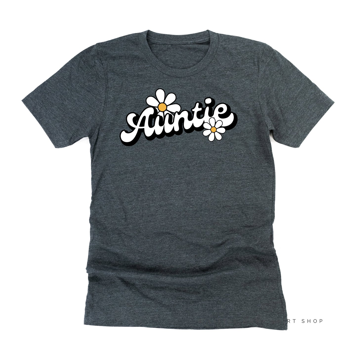 DAISY - AUNTIE - w/ Full Daisy on Back - Unisex Tee