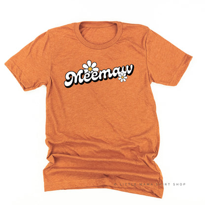 DAISY - MEEMAW (2 e's) - w/ Full Daisy on Back - Unisex Tee