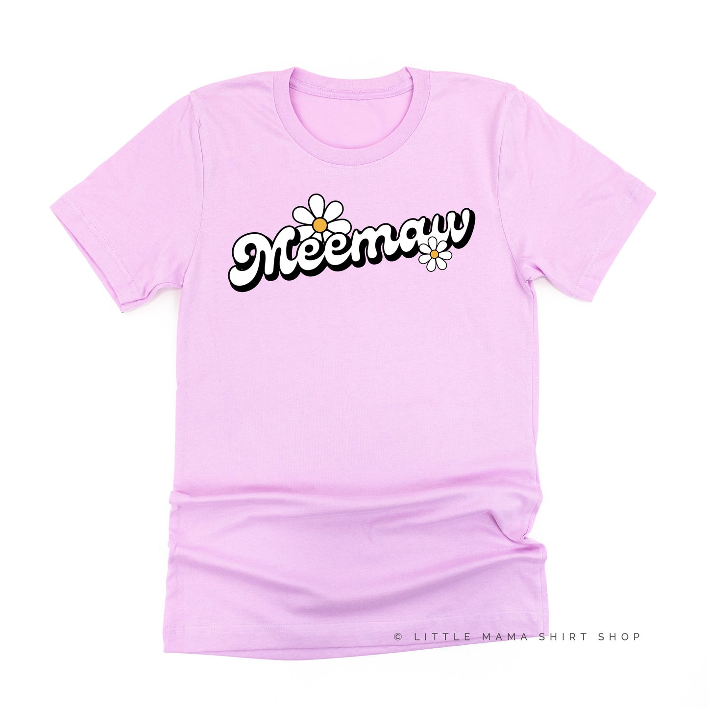 DAISY - MEEMAW (2 e's) - w/ Full Daisy on Back - Unisex Tee