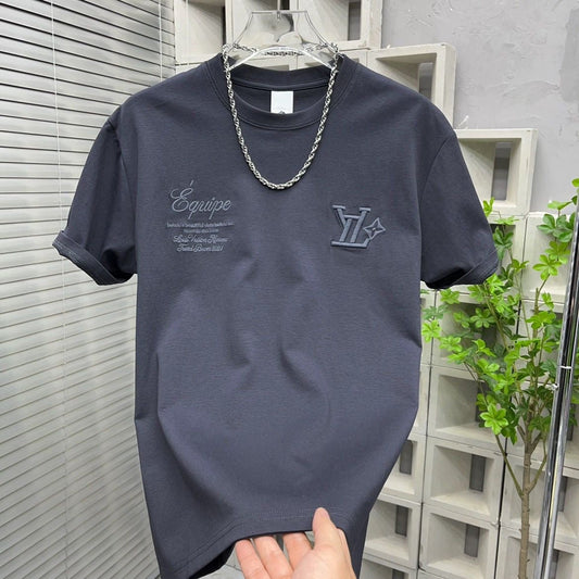 Embroidered printed T-shirt