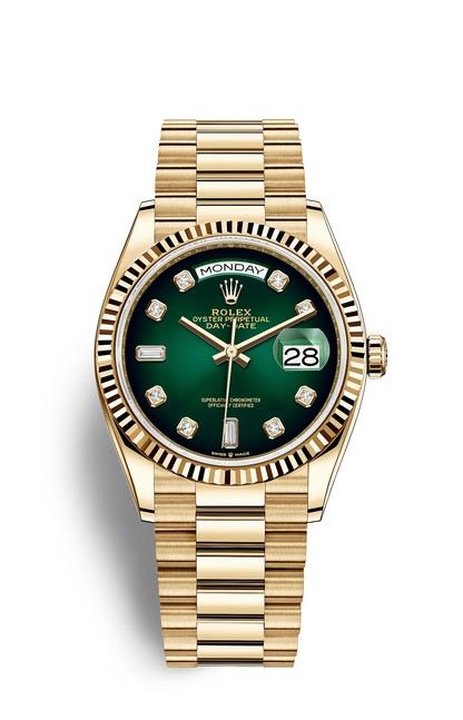 Yellow Gold - Green Dial - 41mm