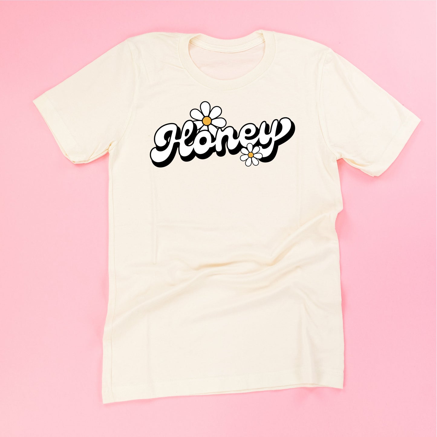 DAISY - HONEY - w/ Full Daisy on Back - Unisex Tee