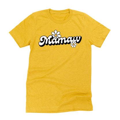 DAISY - MAMAW - w/ Full Daisy on Back - Unisex Tee