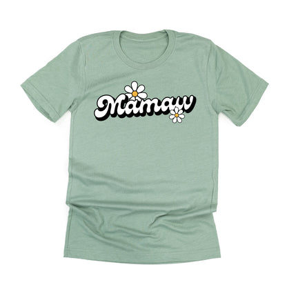 DAISY - MAMAW - w/ Full Daisy on Back - Unisex Tee