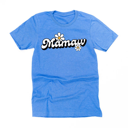 DAISY - MAMAW - w/ Full Daisy on Back - Unisex Tee