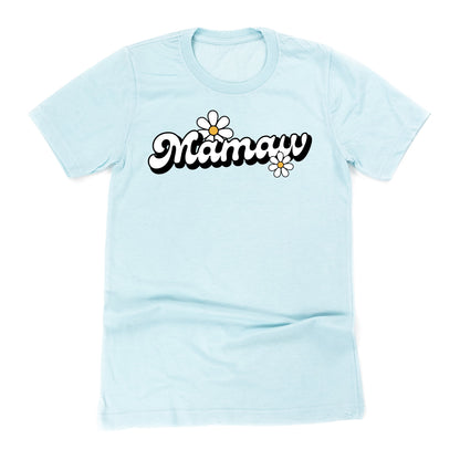 DAISY - MAMAW - w/ Full Daisy on Back - Unisex Tee