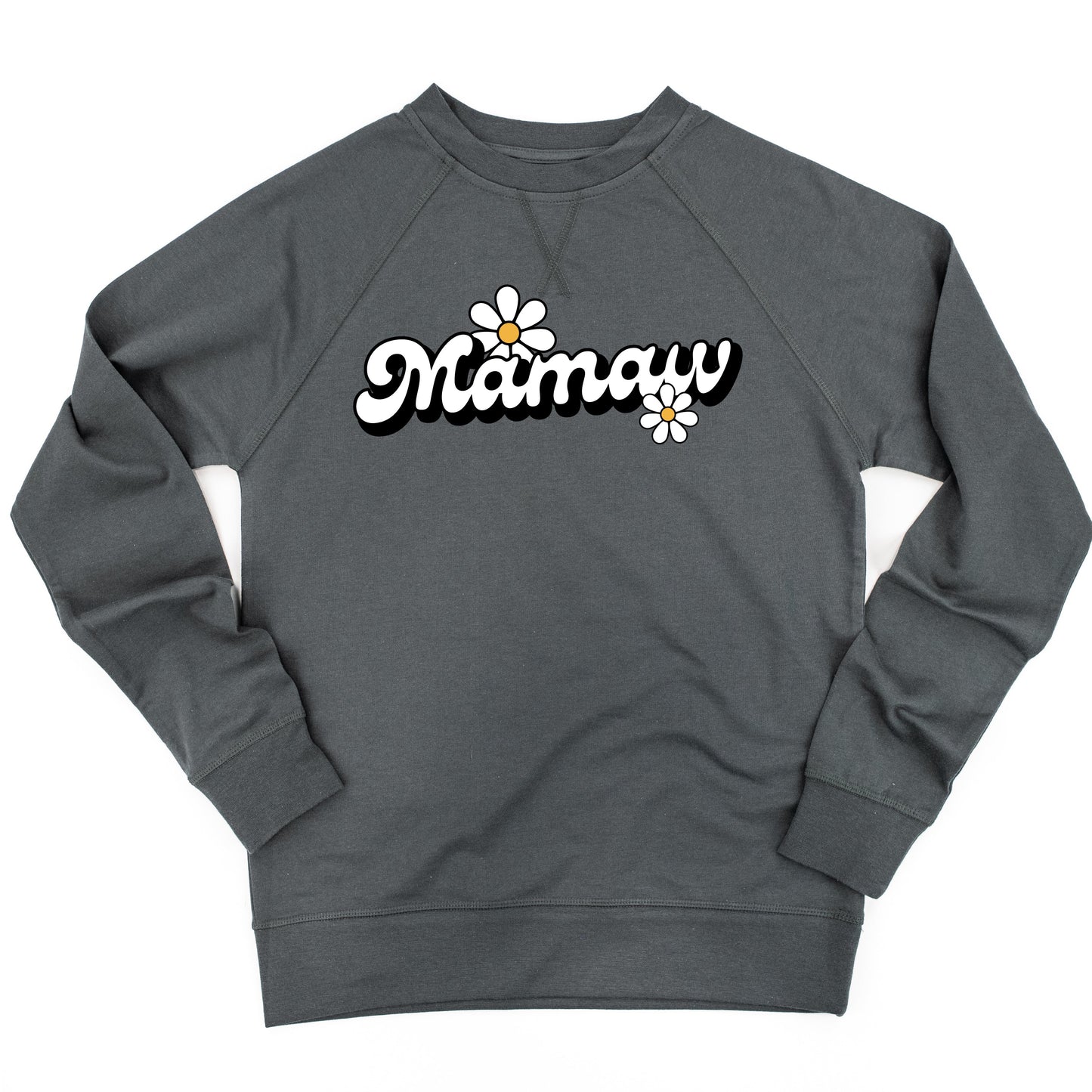 DAISY - MAMAW - w/ Full Daisy on Back - Lightweight Pullover Sweater