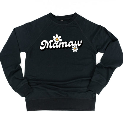 DAISY - MAMAW - w/ Full Daisy on Back - Lightweight Pullover Sweater