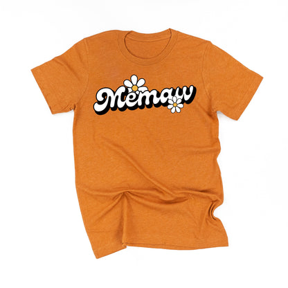 DAISY - MEMAW - w/ Full Daisy on Back - Unisex Tee