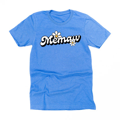 DAISY - MEMAW - w/ Full Daisy on Back - Unisex Tee