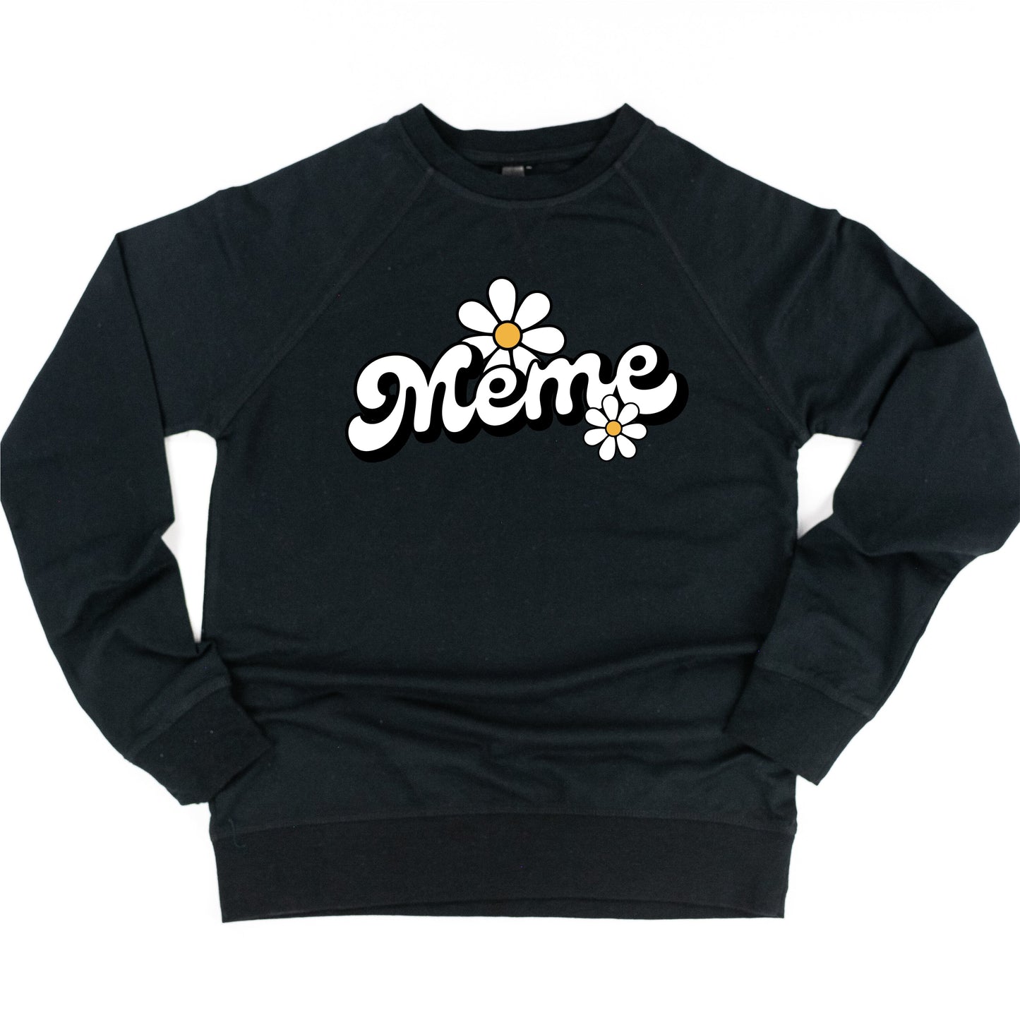 DAISY - MEME - w/ Full Daisy on Back - Lightweight Pullover Sweater