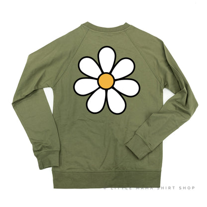 DAISY - ABUELITA - w/ Full Daisy on Back - Lightweight Pullover Sweater