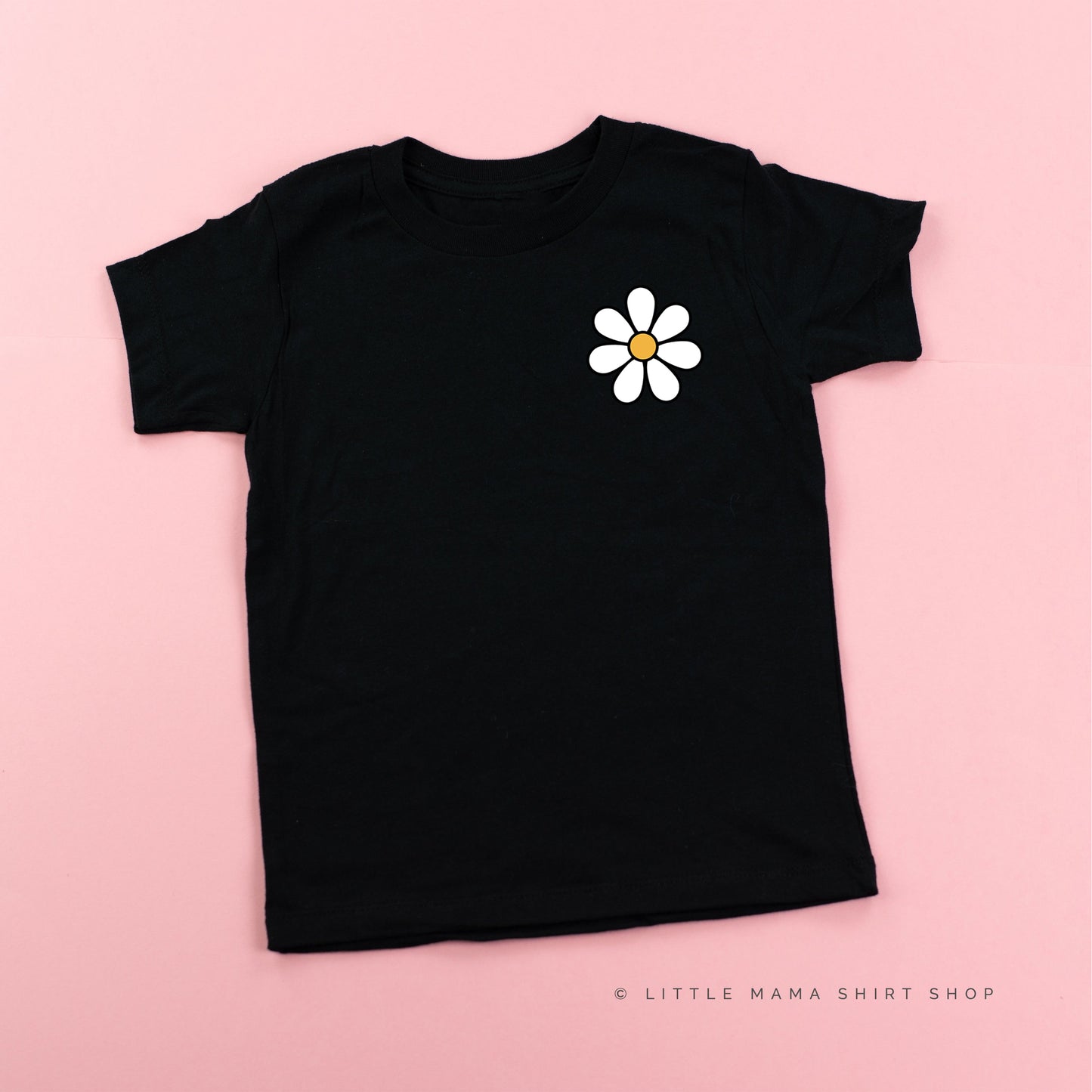 Pocket Daisy on Front w/ Have a Great Daysy on Back - Short Sleeve Child Shirt