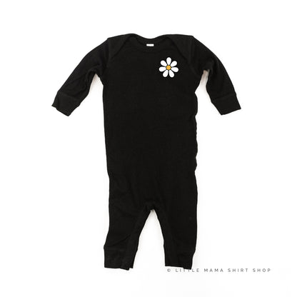 Pocket Daisy on Front w/ Have a Great Daysy on Back - One Piece Baby Sleeper