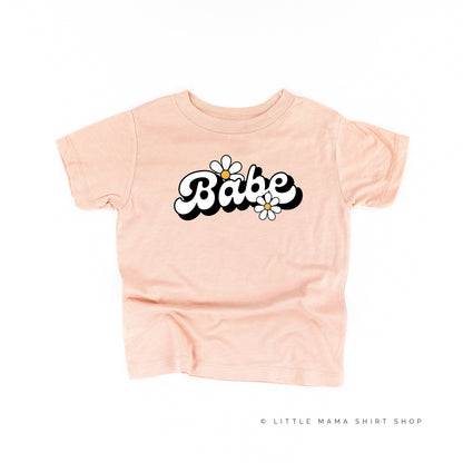 DAISY - BABE - w/ Full Daisy on Back - Short Sleeve Child Shirt