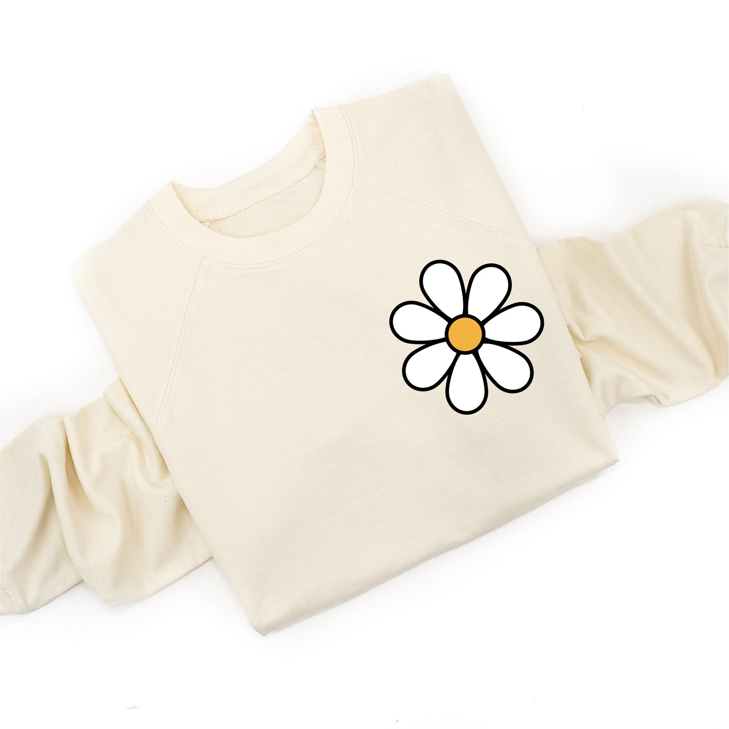 Pocket Daisy on Front w/ Have a Great Daysy on Back - Lightweight Pullover Sweater