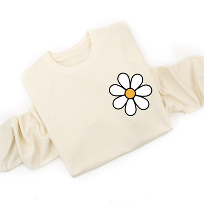 Pocket Daisy on Front w/ Have a Great Daysy on Back - Lightweight Pullover Sweater