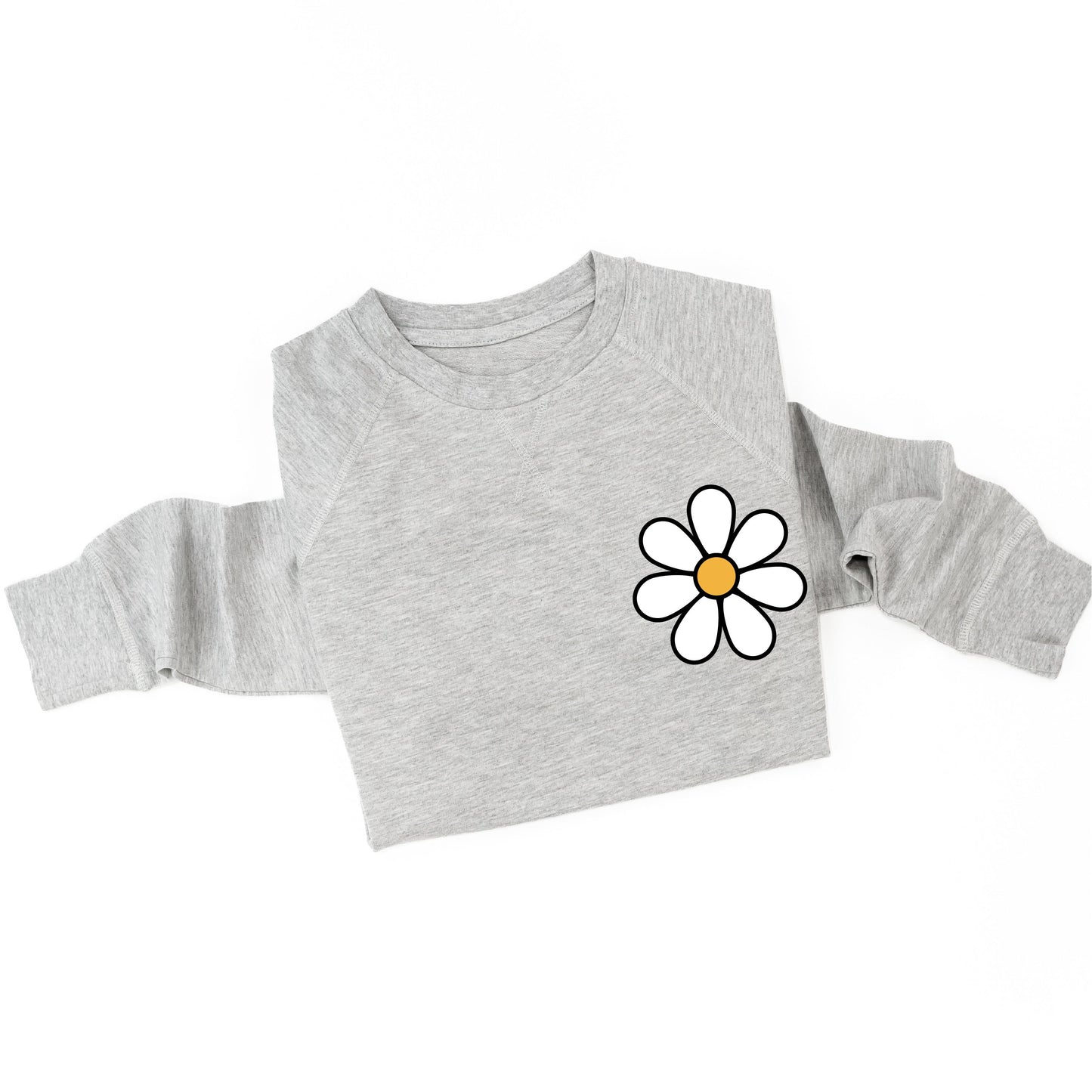 Pocket Daisy on Front w/ Have a Great Daysy on Back - Lightweight Pullover Sweater