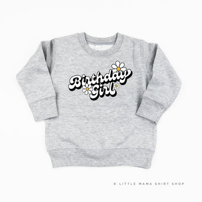 DAISY - BIRTHDAY GIRL - w/ Full Daisy on Back - Child Sweater