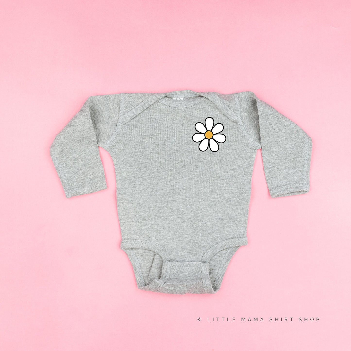 Pocket Daisy on Front w/ Have a Great Daysy on Back - Long Sleeve Child Shirt