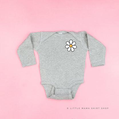 Pocket Daisy on Front w/ Have a Great Daysy on Back - Long Sleeve Child Shirt