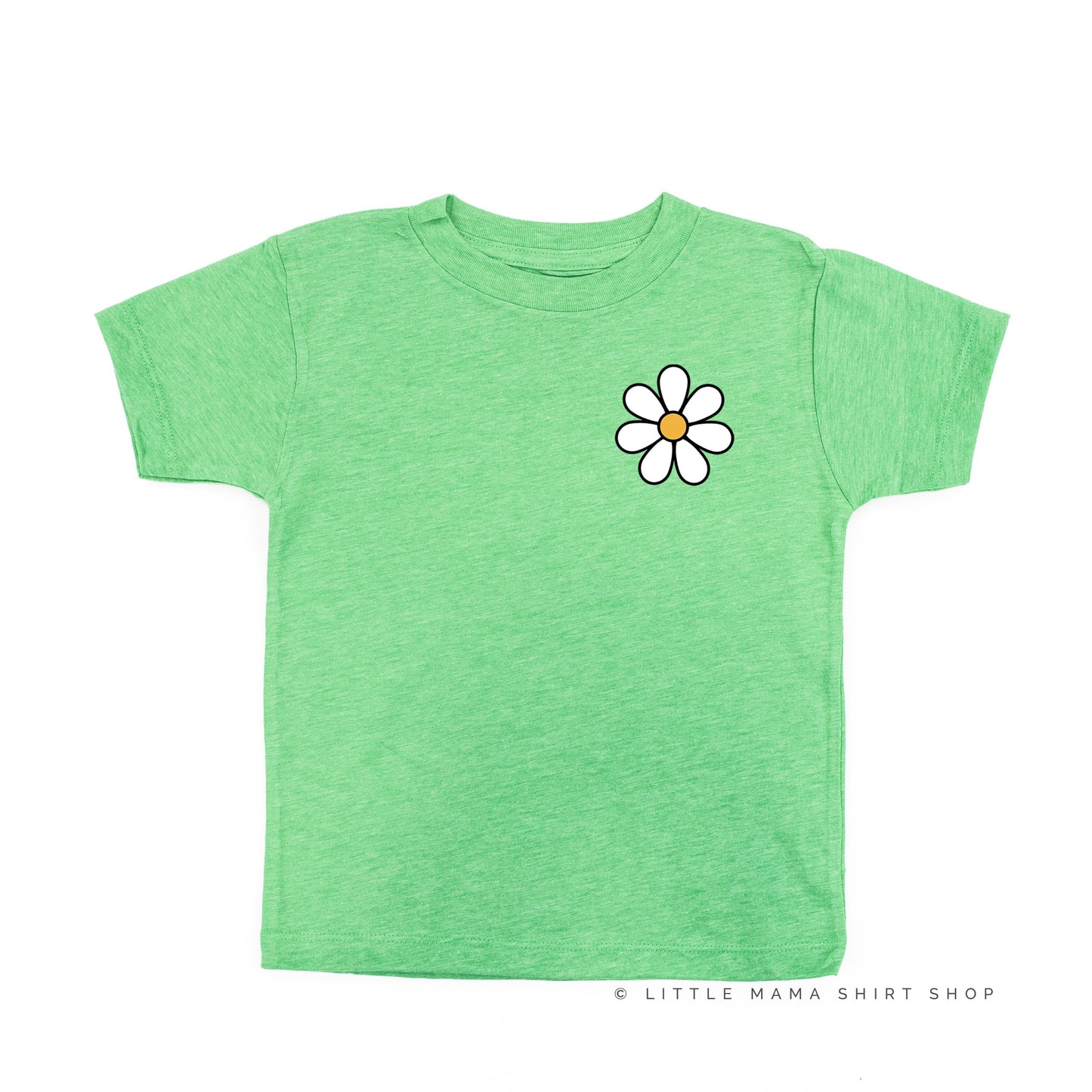 Pocket Daisy on Front w/ Have a Great Daysy on Back - Short Sleeve Child Shirt