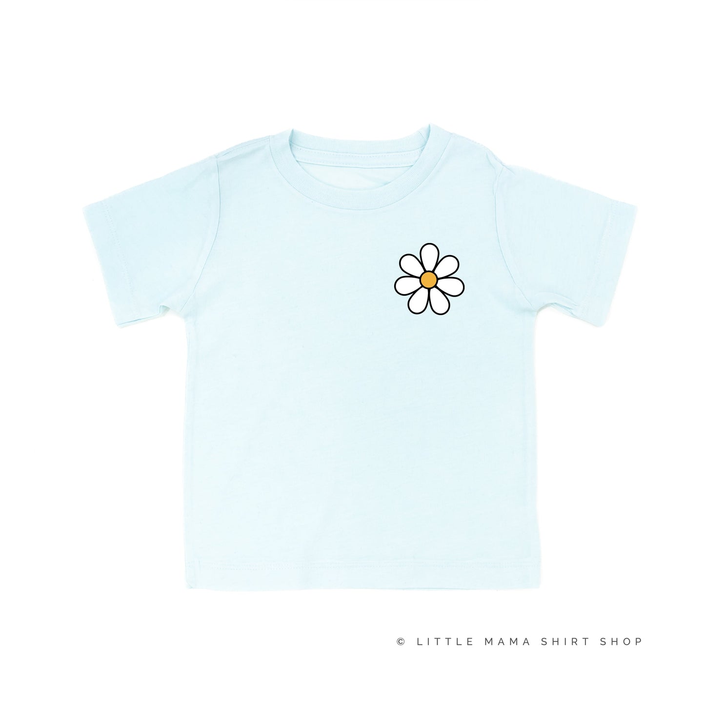 Pocket Daisy on Front w/ Have a Great Daysy on Back - Short Sleeve Child Shirt