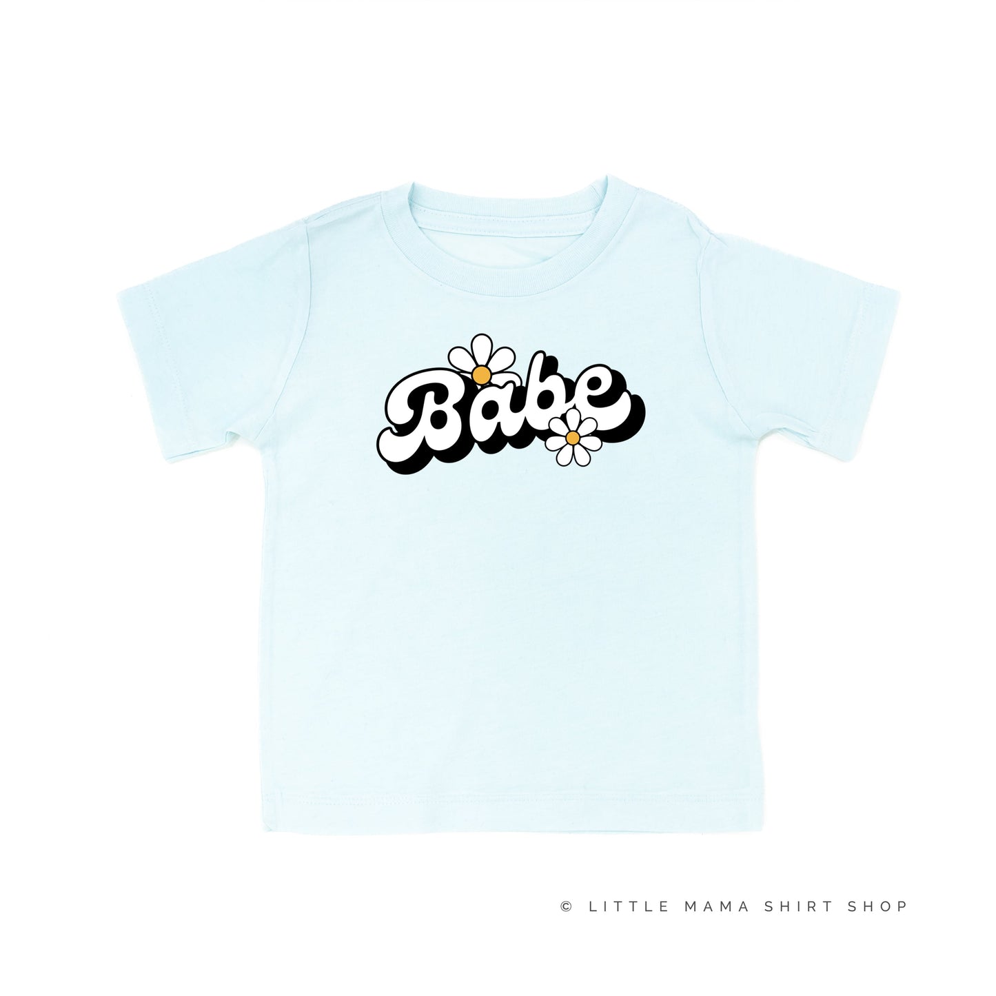 DAISY - BABE - w/ Full Daisy on Back - Short Sleeve Child Shirt