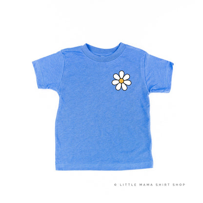 Pocket Daisy on Front w/ Have a Great Daysy on Back - Short Sleeve Child Shirt