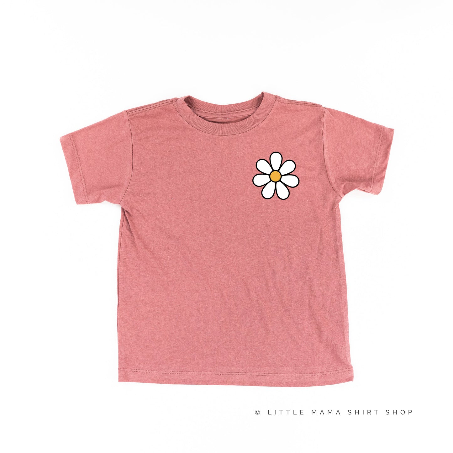 Pocket Daisy on Front w/ Have a Great Daysy on Back - Short Sleeve Child Shirt